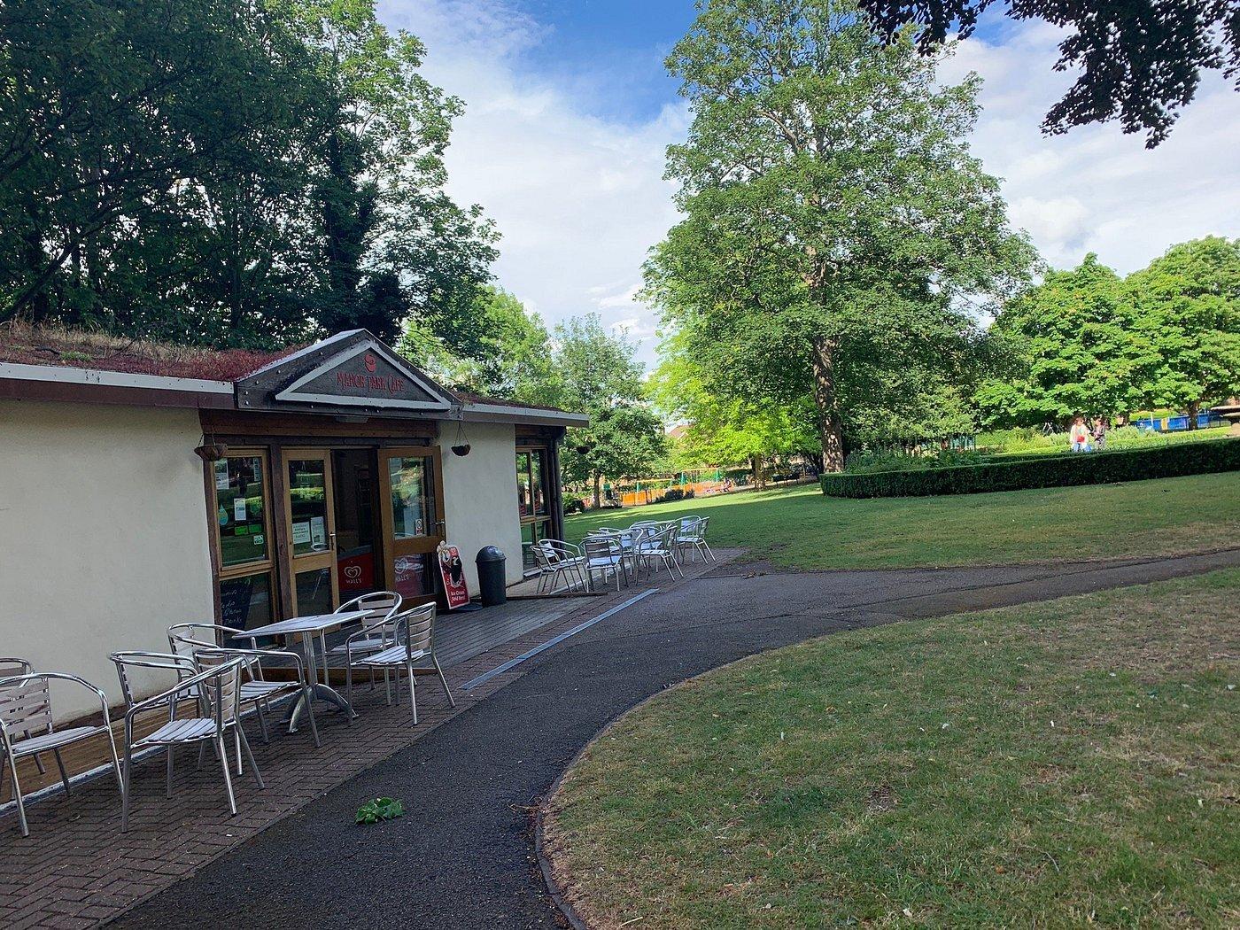 Manor Park Cafe - Side view with garden